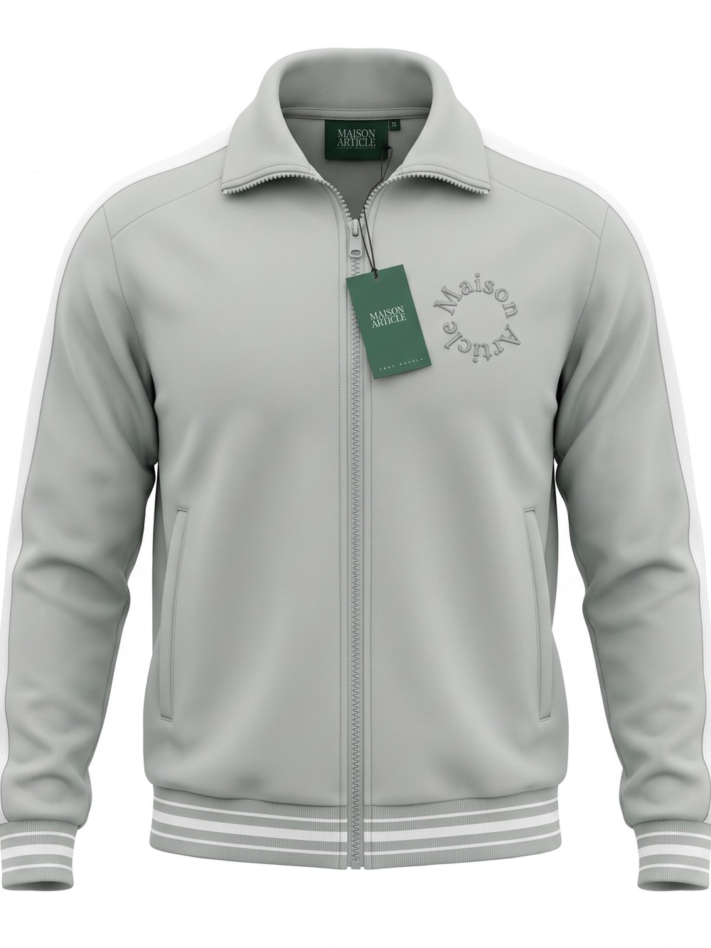 Maison Article Mint Track Full Zip Jacket Size Small